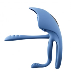 USA SVAKOM - Barzillai Stimulation Cock Ring APP-CONTROLLED (Chargeable - Blue)